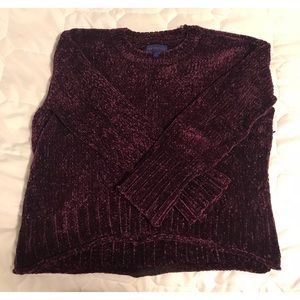Purple Aeropostale sweater.